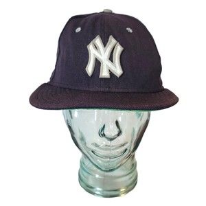 59 Fifty NY Yankees Fitted Wool Baseball Cap Hat New Era 7 1/4